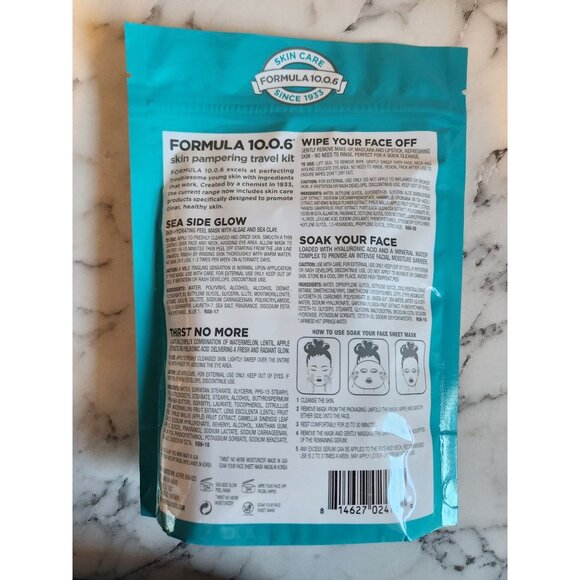 Travel Skincare Set Formula 10.0.6 Calm Retreat With Peel Mask & Moisturizer - Picture 4 of 4